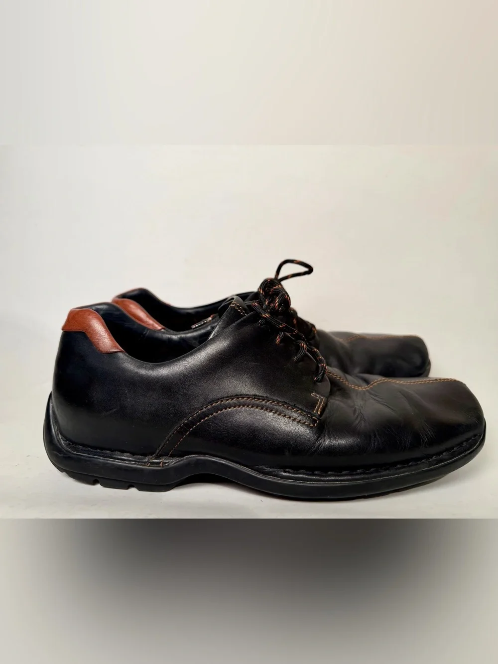 Cole Haan Zeno Leather Oxfords Comfort Shoes Mens 10 Black Casual Preppy